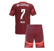 RB Leipzig Antonio Nusa #7 Koszulka Wyjazdowa dzieci 2024-25 Krótki Rękaw (+ krótkie spodenki)
